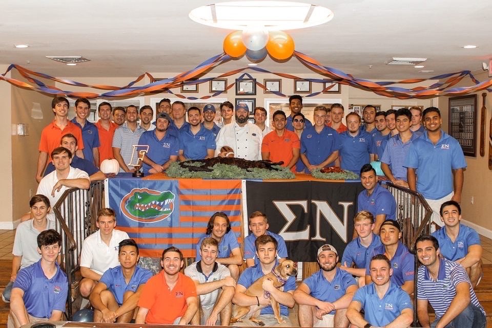 Brotherhood social cookout event with members enjoying outdoor gathering