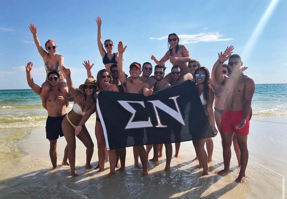 Sigma Nu brothers enjoying spring break trip together